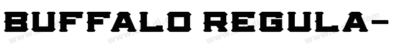 Buffalo Regula字体转换
